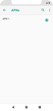 Press the menu icon.