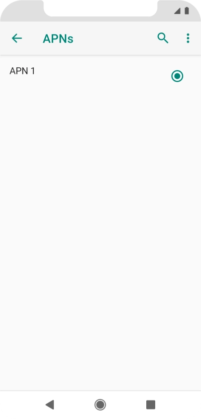Press the menu icon.