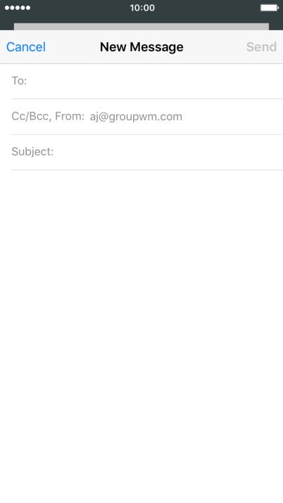 Press To and key in the first letters of the recipient's name.
