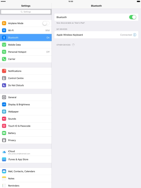 Press the Home key to return to the home screen.