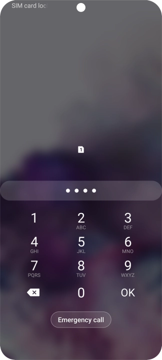 If you're asked to key in your PIN, do so and press OK.