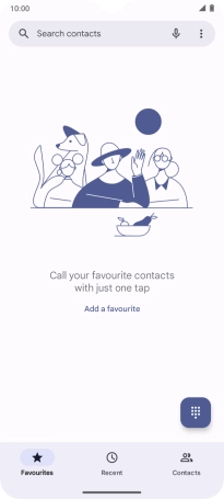Press the menu icon.