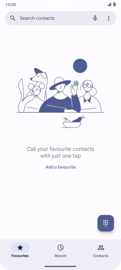 Press the menu icon.
