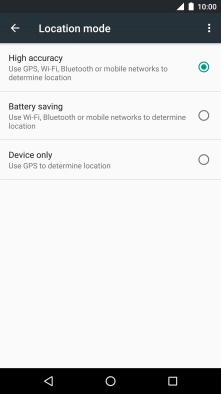 If you select High accuracy, your phone can find your exact position using the GPS satellites, the mobile network and nearby Wi-Fi networks. Satellite-based GPS requires a clear view of the sky.