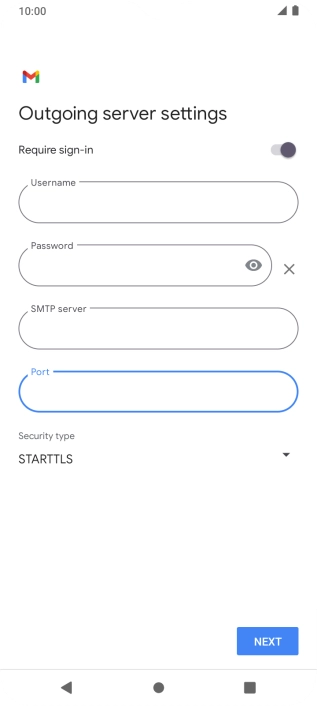 Press the drop down list below 