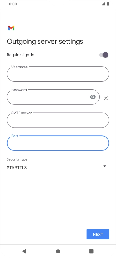 Press the drop down list below 