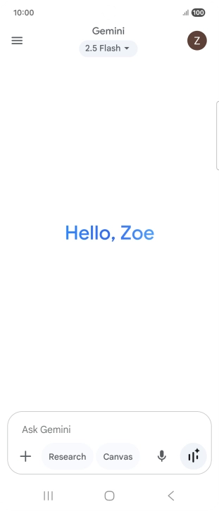 Press the profile icon.