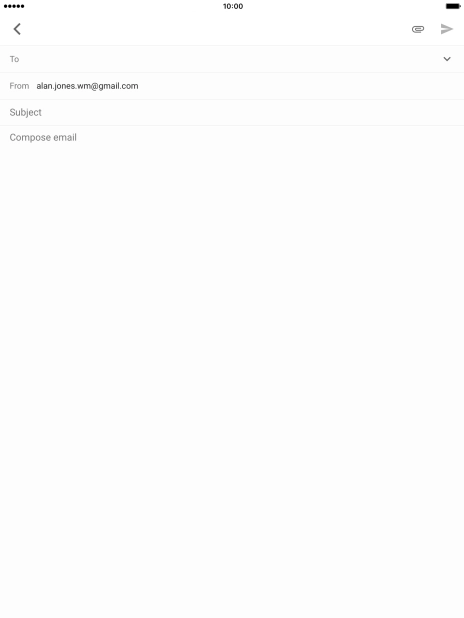Press the search field and key in the first letters of the recipient's name.