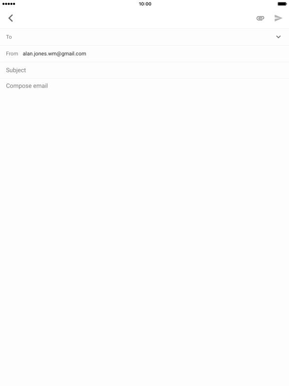 Press the search field and key in the first letters of the recipient's name.