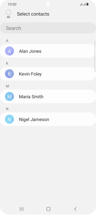 Press the field above 