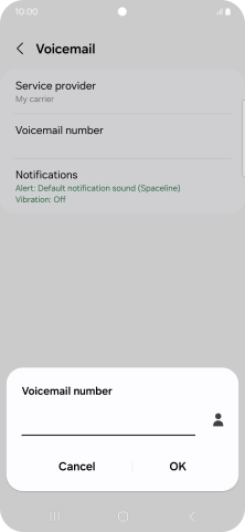 Key in +61414121121 and press OK.