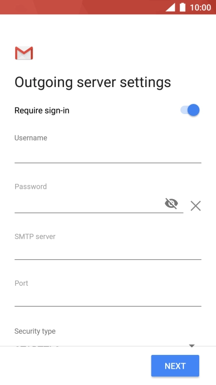 Press the field below 