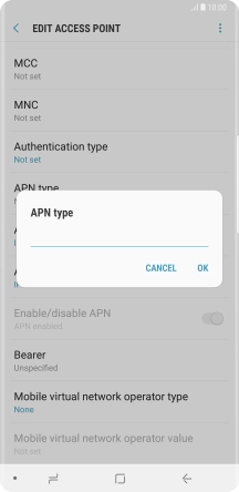 Key in mms and press OK.