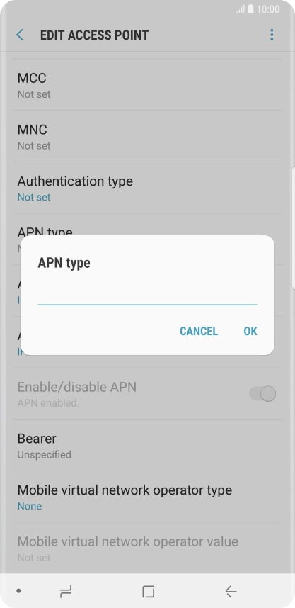 Key in mms and press OK.