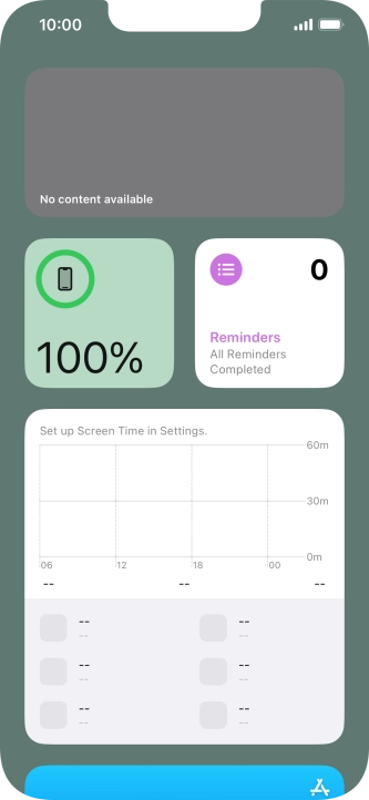 Slide your finger upwards on the screen.