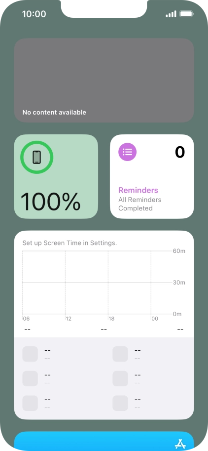 Slide your finger upwards on the screen.