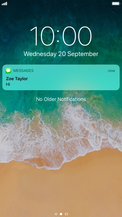 Press the required notification and follow the instructions on the screen to use the selected function.