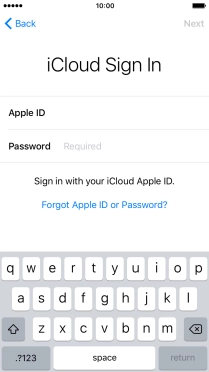 Press Required and key in the password for your Apple ID.