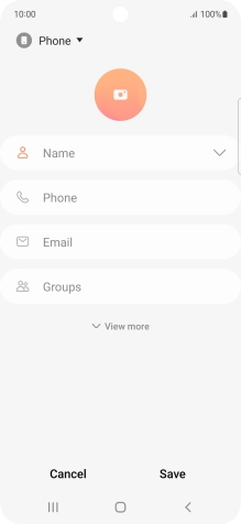 Press the address book drop down list.