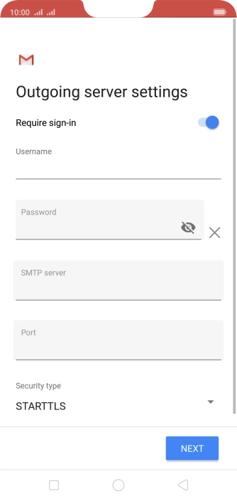 Press the field below 