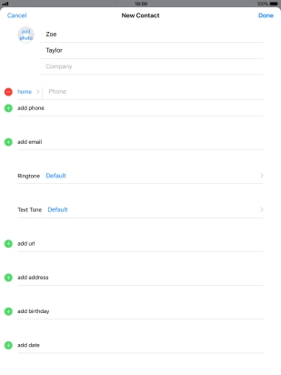 Press Phone and key in the required phone number.