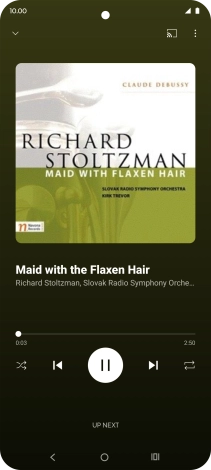 Press arrow right to go to the next audio file.