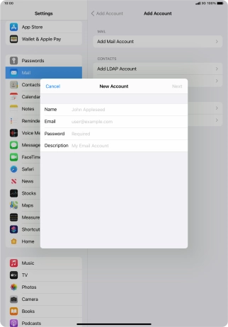 Press Name and key in the required sender name.
