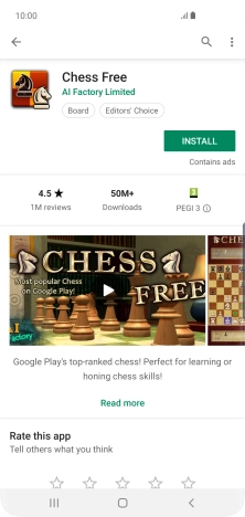 Press INSTALL and follow the instructions on the screen to install the app.