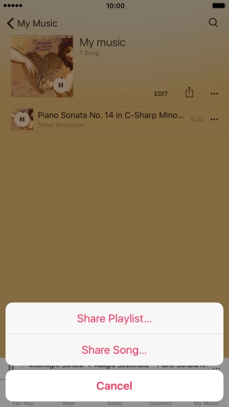 Press Share Song....