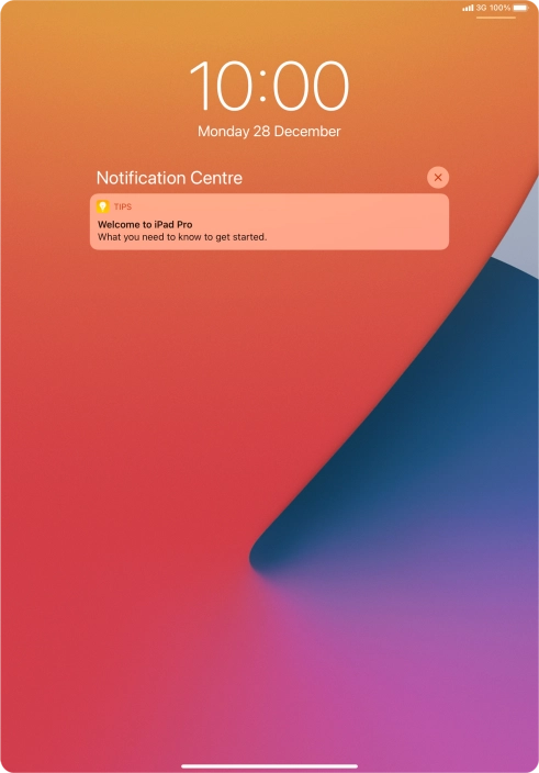 Press the required notification and follow the instructions on the screen to use the selected function.