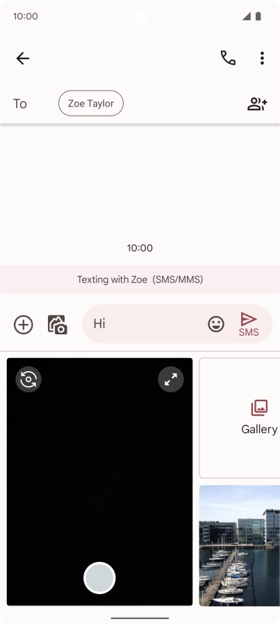 Press Gallery and go to the required folder.