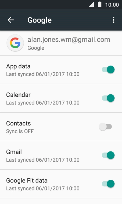 Press Contacts to turn on the function.