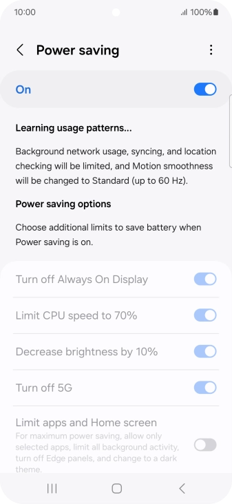 Press the Home key to return to the home screen.