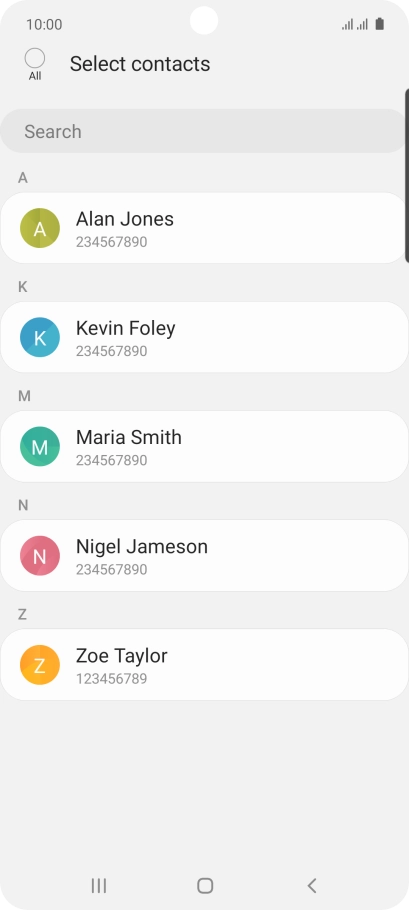 Press the field above 