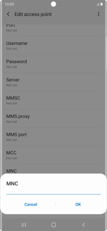 Key in 03 and press OK.