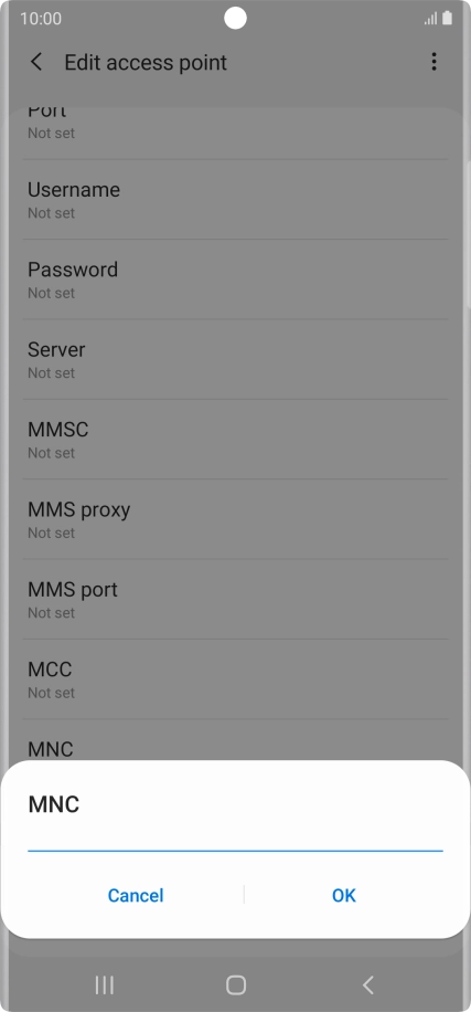Key in 03 and press OK.