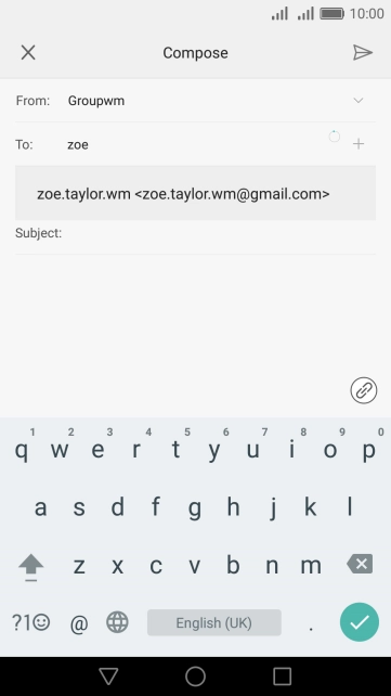 Press the required contact.