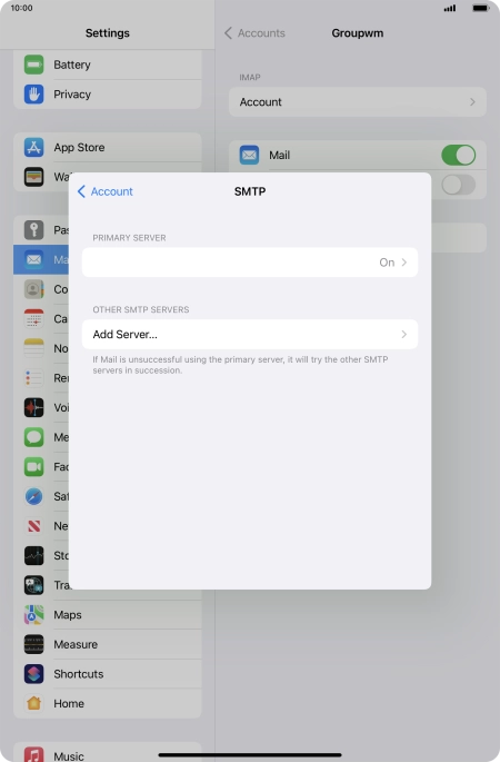 Press the field below 