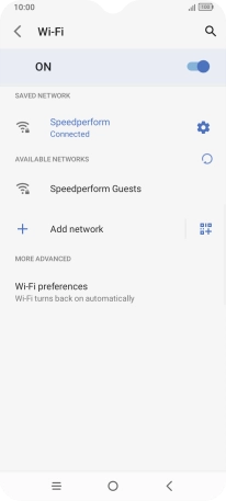 Press the Home key to return to the home screen.