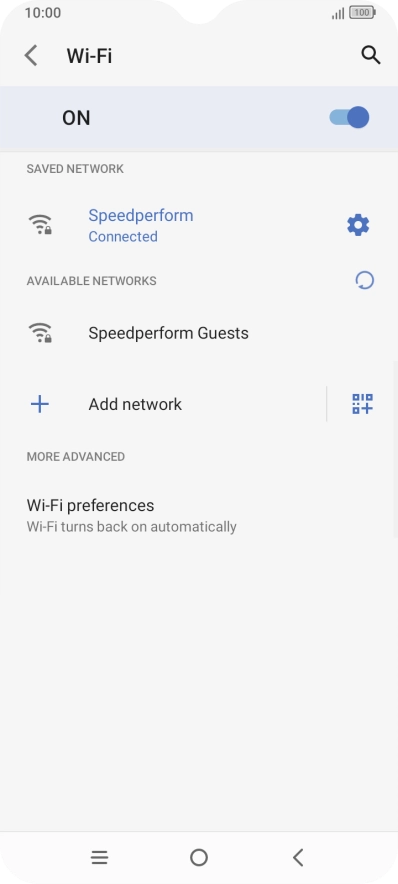 Press the Home key to return to the home screen.