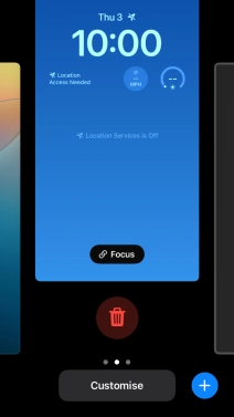 Press the delete icon.