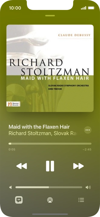 Press arrow right to go to the next audio file.