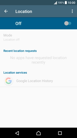 Press the indicator to turn the function on or off.