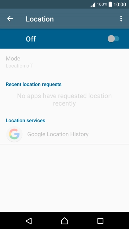 Press the indicator to turn the function on or off.