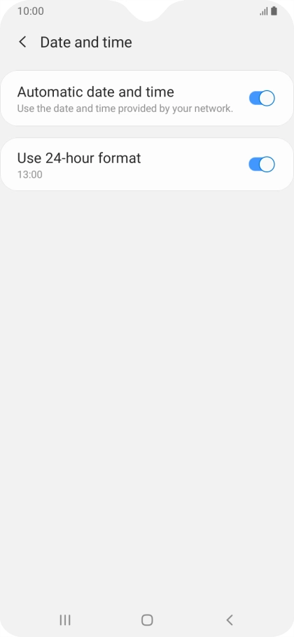 Press the Home key to return to the home screen.
