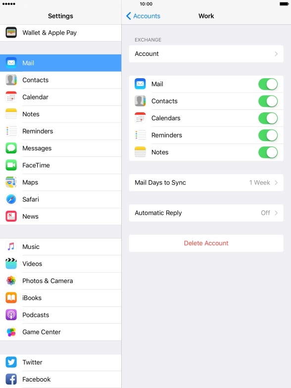 Press the Home key to return to the home screen.