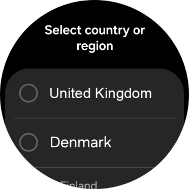 Press the required region.