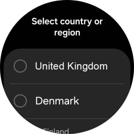 Press the required region.