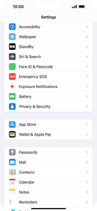 Press Privacy & Security.