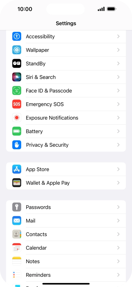 Press Privacy & Security.